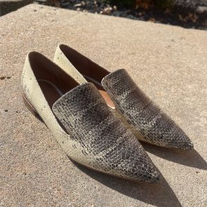 Franco Sarto 7.5 snakeskin flats